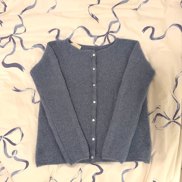 Sezane Sweaters - Sezane Gaspard Cardigan in Vintage Blue